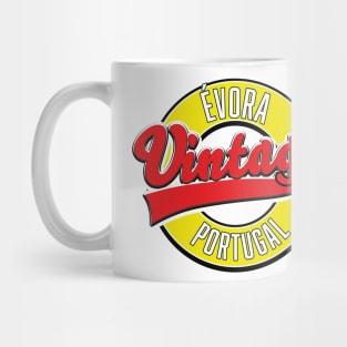 évora portugal vintage style logo Mug